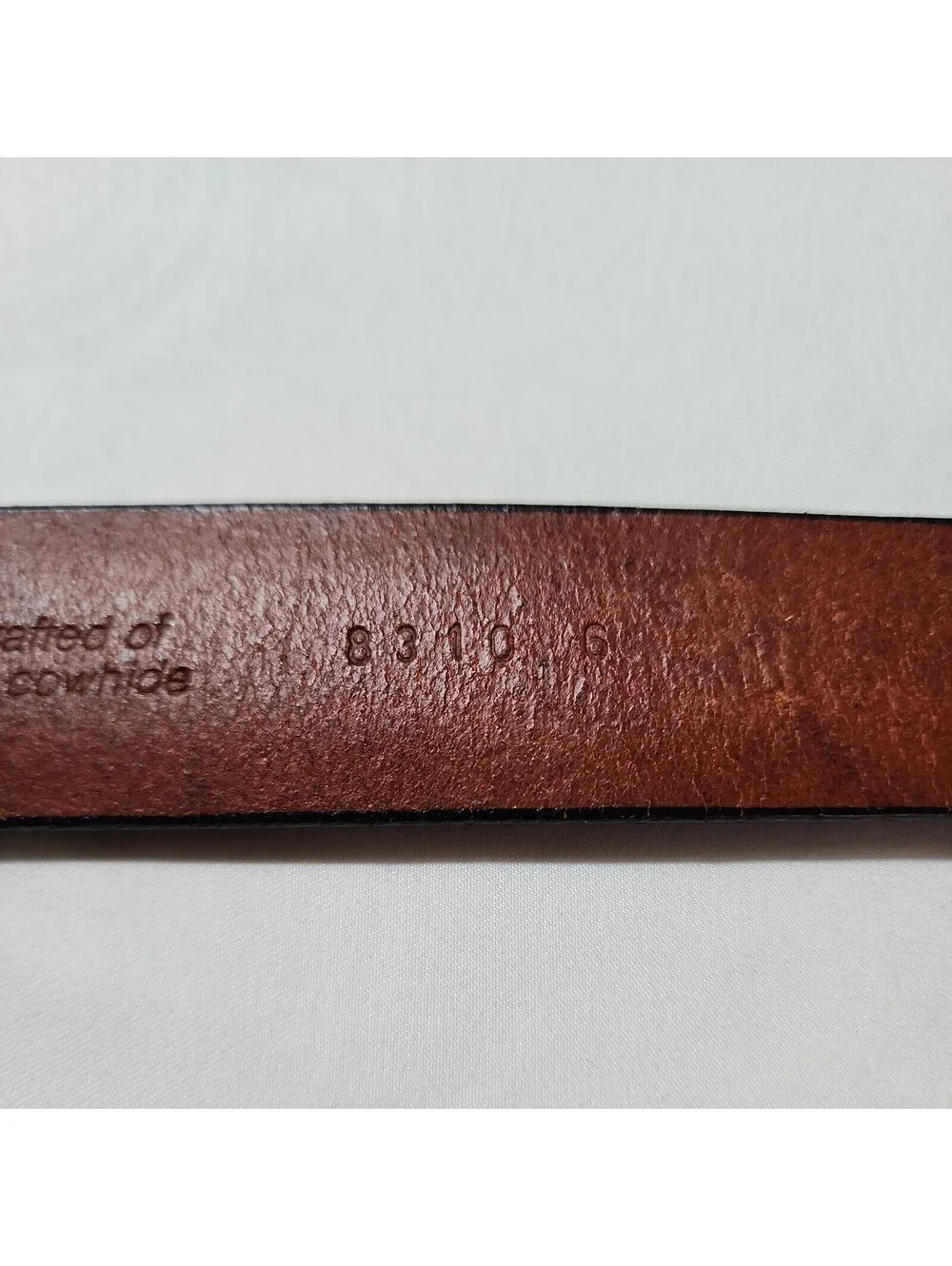 Colours Alexander Julian Mens full Grain Leather Belt sz 38 cowhide made in USA